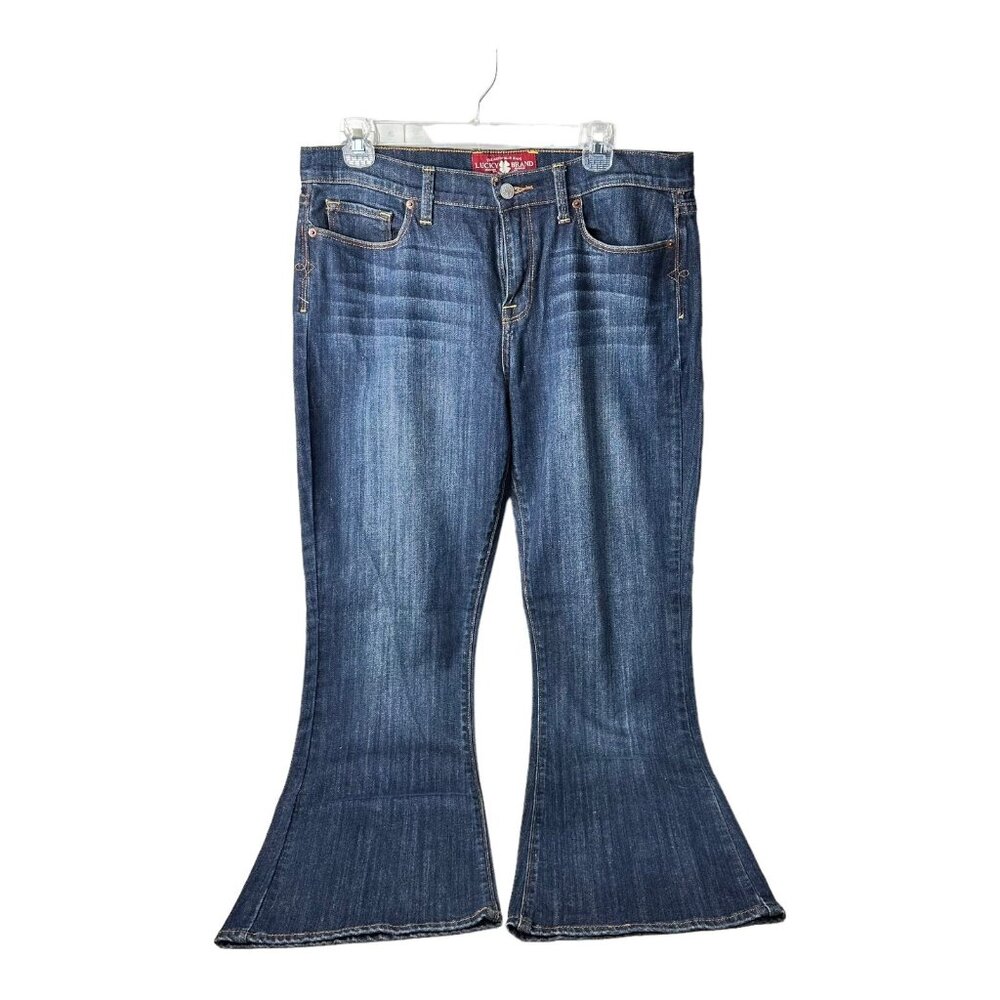 Womens LUCKY BRAND Sofia Boot Size 14/32 Blue Denim Jeans